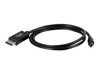 C2G 2m Mini DisplayPort to DisplayPort Adapter Cable 4K UHD - Black - Câble DisplayPort - Mini DisplayPort (M) pour DisplayPort (M) - 2 m - noir 84301