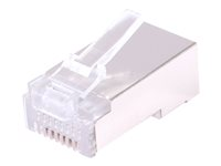 Uniformatic - Connecteur de réseau - RJ-45 (M) - FTP - CAT 6 - transparent (pack de 50) 25152