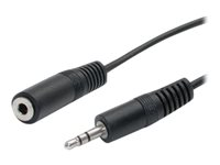 StarTech.com Câble d'extension audio stéréo de 3,5 mm (M/F) - 1,8 m - Noir (MU6MF) - Rallonge de câble audio - mini-phone stereo 3.5 mm mâle pour mini-phone stereo 3.5 mm femelle - 1.8 m - pour P/N: PEXSOUND7CH, SV211DPUA, SV211DPUA4K, SV211HDUA4K, SV431DL2DU3A, SV431TDVIUA MU6MF