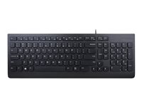 Lenovo Essential - Clavier - USB - Arabe/Français - noir - boîtier marron 4Y41C68644