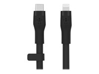 Belkin BOOST CHARGE - Câble Lightning - 24 pin USB-C mâle pour Lightning mâle - 3 m - noir CAA009BT3MBK