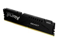 Kingston FURY Beast - DDR5 - module - 16 Go - DIMM 288 broches - 5600 MHz / PC5-44800 - CL36 - 1.25 V - mémoire sans tampon - on-die ECC - noir KF556C36BBE-16