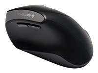 CHERRY MW 4500 - Souris verticale - ergonomique - pour droitiers - optique - 6 boutons - sans fil - 2.4 GHz - récepteur sans fil USB - noir JW-4500