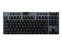 Logitech Gaming G915 TKL - Clavier - backlit - USB, Bluetooth, LIGHTSPEED - AZERTY - Français - commutateur : GL Tactile - carbone 920-009497