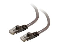 C2G Cat5e Booted Unshielded (UTP) Network Patch Cable - Cordon de raccordement - RJ-45 (M) pour RJ-45 (M) - 50 cm - UTP - CAT 5e - moulé, sans crochet, bloqué - brun 83672