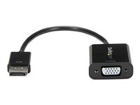 StarTech.com Adaptateur d'affichage DisplayPort vers VGA - 1080p 1920x1200 - Convertisseur vidéo HD actif DP vers VGA (mâle vers femelle) pour ordinateur portable/PC/moniteur (DP2VGA3) - Carte d'écran - DisplayPort (M) pour HD-15 (VGA) (F) - 10 cm - actif - noir - pour P/N: DK31C3HDPD, DK31C3HDPDUE, DKM30CHDPD, DKM30CHDPDUE, SV231QDPU34K, TB32DP14 DP2VGA3