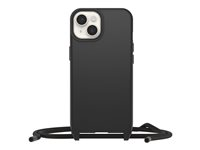 OtterBox React Series - Coque de protection pour téléphone portable - collier - compatibilité avec MagSafe - plastique - noir - pour Apple iPhone 14 77-92279