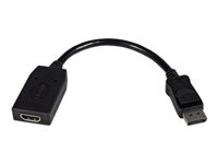 StarTech.com Adaptateur vidéo DisplayPort vers HDMI - Convertisseur DP vers HDMI - M/F - 1920x1200 - Noir - Adaptateur vidéo - DisplayPort mâle pour HDMI femelle - 24 cm - noir - pour P/N: MST14DP123DP, MSTCDP123DP, SV231QDPU34K, TB3DK2DPPDUE, TB3DKDPMAW, TB3DKDPMAWUE DP2HDMI