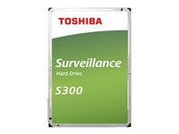 Toshiba S300 Surveillance - Disque dur - 8 To - interne - 3.5" - SATA 6Gb/s - 7200 tours/min - mémoire tampon : 256 Mo HDWT380UZSVA