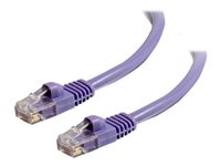 C2G Cat5e Booted Unshielded (UTP) Network Patch Cable - Cordon de raccordement - RJ-45 (M) pour RJ-45 (M) - 10 m - UTP - CAT 5e - moulé, sans crochet, bloqué - violet 83665