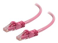 C2G Cat6 Booted Unshielded (UTP) Network Patch Cable - Cordon de raccordement - RJ-45 (M) pour RJ-45 (M) - 7 m - UTP - CAT 6 - moulé, sans crochet, bloqué - rose 83593