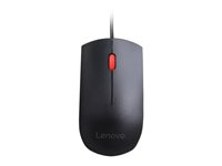 Lenovo Essential - Souris - droitiers et gauchers - optique - 3 boutons - filaire - USB - noir 4Y50R20863?EC_KPMG