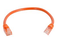 C2G Cat6 Booted Unshielded (UTP) Network Patch Cable - Cordon de raccordement - RJ-45 (M) pour RJ-45 (M) - 7 m - UTP - CAT 6 - moulé, sans crochet, bloqué - orange 83579