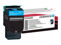 Lexmark - À rendement élevé - cyan - original - cartouche de toner LCCP - pour Lexmark C540, C543, C544, C546, X543, X544, X546, X548 C540H2CG