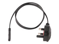 StarTech.com Cordon d'alimentation bipolaire BS1363 vers IEC 320 C7 de 1m pour PC portable - Câble secteur UK vers C7 - M/F - Noir - Câble d'alimentation - power IEC 60320 C7 pour BS 1363 (M) - CA 250 V - 1 m - noir PXTNB2SUK1M