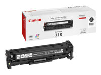 Canon 718 Black - Noir - original - cartouche de toner - pour imageCLASS LBP7200; i-SENSYS MF8330, MF8350; Laser Shot LBP-7200; Satera MF8330, MF8350 2662B002