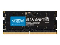 Crucial - DDR5 - module - 24 Go - SO DIMM 262 broches - 5600 MHz / PC5-44800 - CL46 - 1.1 V - on-die ECC - noir CT24G56C46S5