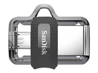 SanDisk Ultra Dual - Clé USB - 128 Go - USB 3.0 / micro USB SDDD3-128G-G46