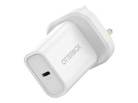 OtterBox - Adaptateur secteur - 20 Watt - PD (24 pin USB-C) - blanc 78-81346