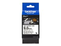 Brother HSe-221E - Noir sur blanc - Rouleau (0,9 cm x 1,5 m) 1 cassette(s) boîte de suspension - ruban thermorétractable - pour P-Touch PT-D800W, PT-E300, PT-E300VP, PT-E550WVP, PT-P700, PT-P750W, PT-P900W, PT-P950NW HSE221E