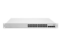 Cisco Meraki Cloud Managed MS250-24P - Commutateur - C3 - Géré - 24 x 10/100/1000 (PoE+) + 4 x SFP+ 10 Go (liaison montante) - Montable sur rack - PoE+ (370 W) MS250-24P-HW