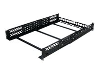 StarTech.com Rails 2U fixes - Universels - Rails pour rack serveur - 19" - Profondeur réglable - Rail de rack - noir - 2U - 19" - pour P/N: RK2433BKM, RK2537BKM, RK3236BKF, RK4236BKB, RK4242BK24, RK4242BK30, RKQMCAB12V2 UNIRAILS2U