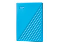 WD My Passport WDBYVG0020BBL - Disque dur - chiffré - 2 To - externe (portable) - USB 3.2 Gen 1 - AES 256 bits - bleu WDBYVG0020BBL-WESN