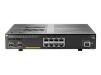 HPE Aruba 2930F 8G PoE+ 2SFP+ - Commutateur - C3 - Géré - 8 x 10/100/1000 (PoE+) + 2 x 1 gigabit/10 gigabit SFP+ (liaison montante) - Montable sur rack - PoE+ (125 W) JL258A#ABB