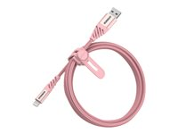 OtterBox Premium - Câble Lightning - USB mâle pour Lightning mâle - 1 m - rose pétillante 78-52528