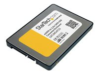 StarTech.com Boîtier convertisseur SSD SATA vers Mini SATA 2,5" - Adaptateur SSD SATA vers mSATA 2,5 po - Boitier externe - 2.5" - 1 Canal - SATA - argent - pour P/N: BRACKET125PT, BRACKET125PTP, BRACKET425F, SATERASER4, SATSASDUPE11, SU2DUPERA11 SAT2MSAT25