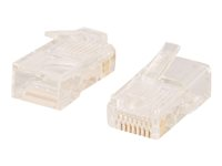 C2G RJ45 Cat5E Modular Plug for Round Stranded Cable - Connecteur de réseau - RJ-45 (M) - CAT 5e (pack de 50) 88123