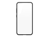 OtterBox React Series - Coque de protection pour téléphone portable - antimicrobien - polycarbonate, élastomère thermoplastique (TPE) - cristal noir - pour Samsung Galaxy S23 77-91312