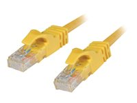 C2G Cat6 Booted Unshielded (UTP) Network Patch Cable - Cordon de raccordement - RJ-45 (M) pour RJ-45 (M) - 7 m - UTP - CAT 6 - moulé, sans crochet, bloqué - jaune 83471