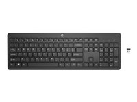 HP 230 - Clavier - sans fil - 2.4 GHz - noir - pour OMEN by HP Laptop 16; Victus by HP Laptop 16; Laptop 14, 15, 17; Pavilion 27; Portable 14 3L1E7AA