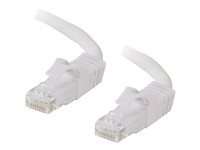 C2G Cat6 Booted Unshielded (UTP) Network Patch Cable - Cordon de raccordement - RJ-45 (M) pour RJ-45 (M) - 1 m - UTP - CAT 6 - moulé, sans crochet, bloqué - blanc 83486