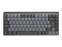 Logitech Master Series MX Mechanical Mini for Mac - Clavier - rétroéclairé - sans fil - Bluetooth LE - AZERTY - Français - commutateur : Tactile Silencieux - gris sidéral 920-010833