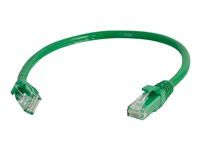 C2G Cat5e Booted Unshielded (UTP) Network Patch Cable - Cordon de raccordement - RJ-45 (M) pour RJ-45 (M) - 3 m - UTP - CAT 5e - moulé, sans crochet, bloqué - vert 83204