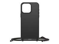 OtterBox React Series - Coque de protection pour téléphone portable - collier - compatibilité avec MagSafe - plastique - noir - pour Apple iPhone 15 Pro Max 77-93587