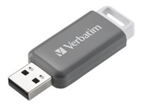 Verbatim DataBar - Clé USB - 128 Go - USB 2.0 - gris 49456