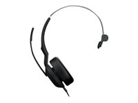 Jabra Evolve2 50 MS Mono - Micro-casque - sur-oreille - Bluetooth - filaire - Suppresseur de bruit actif - USB-C - noir - certifié Zoom, Certifié pour Microsoft Teams, Cisco Webex Certified, Certifié Alcatel-Lucent, Certifié Unify, Certifié Google Meet, Certifié Amazon Chime 25089-899-899