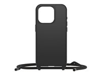 OtterBox React Series - Coque de protection pour téléphone portable - collier - compatibilité avec MagSafe - noir - pour Apple iPhone 15 Pro 77-93575