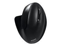 PORT Connect Professional - Souris verticale - ergonomique - pour droitiers - optique - 5 boutons - sans fil - 2.4 GHz, Bluetooth 3.0, Bluetooth 5.0 - récepteurs sans fil USB / USB-C 900706-BT