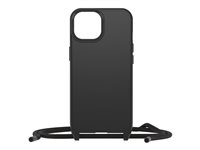 OtterBox React Series - Coque de protection pour téléphone portable - collier - compatibilité avec MagSafe - plastique - noir - pour Apple iPhone 15 77-93593