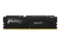 Kingston FURY Beast - DDR5 - module - 32 Go - DIMM 288 broches - 6400 MHz / PC5-51200 - CL32 - 1.4 V - mémoire sans tampon - on-die ECC - noir KF564C32BB-32