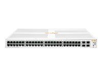 HPE Aruba Instant On 1930 48G 4SFP/SFP+ Switch - Commutateur - C2+ - Géré - 48 x 10/100/1000 + 4 x 1 Gigabit / 10 Gigabit SFP+ - Montable sur rack JL685A#ABB