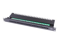 Uniformatic - Tableau de connexions - UTP - RJ-45 X 25 - noir - 1U - 19" 27241