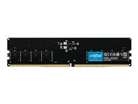 Crucial - DDR5 - module - 16 Go - DIMM 288 broches - 4800 MHz / PC5-38400 - CL40 - 1.1 V - mémoire sans tampon - non ECC CT16G48C40U5