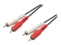 MCL - Câble audio - RCA x 2 mâle pour RCA x 2 mâle - 10 m MC705-10M