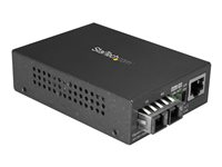 StarTech.com Convertisseur de média Gigabit Ethernet fibre optique SC monomode - 1000Base-LX - 10 km (MCMGBSCSM10) - Convertisseur de média à fibre optique - 1GbE - plus de fibre optique - 1000Base-LX, 100Base-TX, 1000Base-T - RJ-45 / mode unique SC - jusqu'à 10 km - 1310 nm MCMGBSCSM10