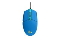 Souris de jeu Logitech G203 LIGHTSYNC - Souris - optique - 6 boutons - filaire - USB - bleu 910-005798